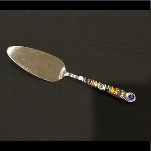 Artisan Crafted Beaded Cake Pie Server 🍰